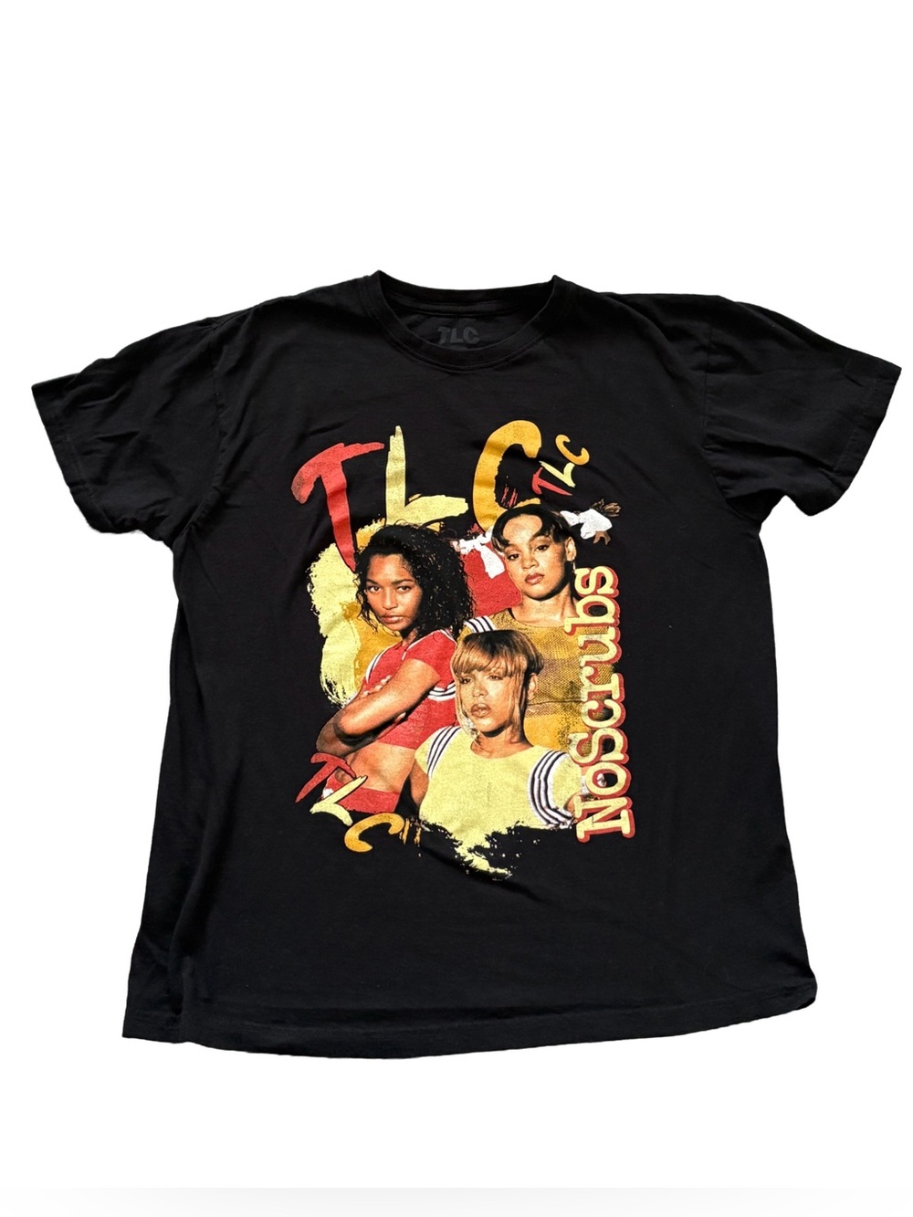 Y2K TLC Graphic Band Tee Black Women’s Retro 90s Style T Shirt